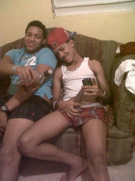 drunk black boy is wanking next to his best friend